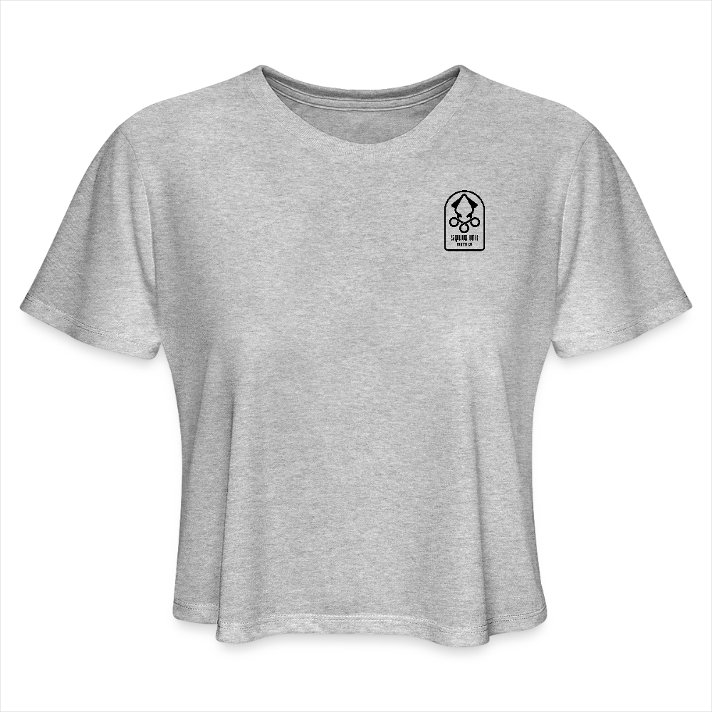 Women's Cropped T-Shirt - heather gray